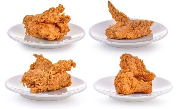 Fried chicken on a plate