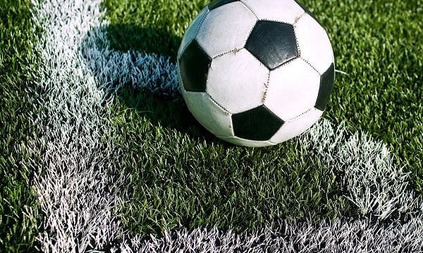 Soccer ball on the field