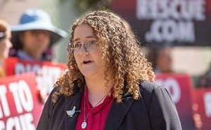 Rosenberg is an animal rights activist with the group Direct Action Everywhere, or DxE, which is known for animal rescues and protests that often garner national attention. Perdue Farms is one of the largest poultry producers in the country and supplies such major grocery chains. (SRN NEWS/AP  photo)