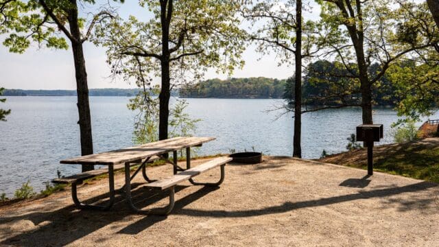 Old Federal Campground. The body was found near the trash dumpsters, according to the sheriff's office.
(hallcounty.org photo)