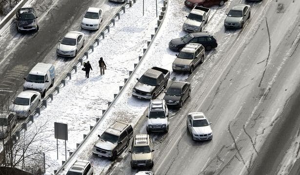 I-75 at Mt. Paran Rd. in Atlanta. (NWS photo)