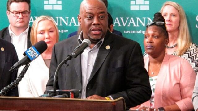 “It’s a sad thing that the General Assembly says over 200 guns stolen from unlocked vehicles is OK,” Mayor Van Johnson said Tuesday. (SRN NEWS/AP photo)