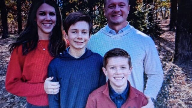 Jason Hughes and family. (Photo from GoFundMe)