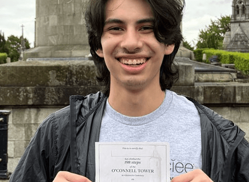 UNG junior Mauricio Gonzalez is the second UNG student to be selected for the Public Policy International Affairs Junior Fellowship Program. He posed for a photo (shown here) during a trip traveled to Ireland thanks to a fellowship from the Douglass-O'Connell Global Internship Program. (UNG photo)