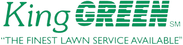 King Green Logo with the text "The Finest Lawn Service Available"