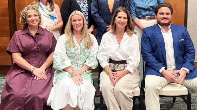 (Front, L-R) Hannah Warner, Georgia Power; Jill Ledford, Carroll Daniel; Amanda Willis, HALLmark 2025-2030; Zachary Groover, Capable Transport. (Back, L-R) Emilie Cisco, The Norton Agency; Bobbi Larson, University of North Georgia; Casey Ramsey, Hall County Government; Abigail Loggins, Big Peach Running Co.-Braselton. (Not Pictured) Chris Craddock, Craddock Insurance Services; Carli Jones, Forum Communications; Melissa Nolan, Harris Products Group; Nicole Pleasant, First Citizens Bank; Michelle Whitt, ZF Gainesville.
(GHCC photo)